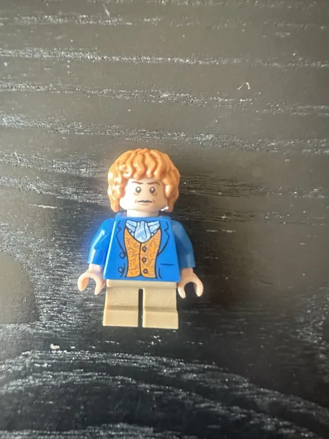 LEGO The Hobbit Bilbo Baggins DVD Blue Coat Minifigure 2013 Exclusive LOR057
