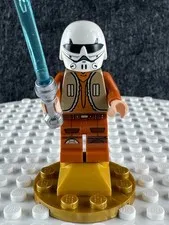 LEGO Star Wars Retired Ezra Bridger SW0574A Imperial Helmet w/Hair Lightsaber