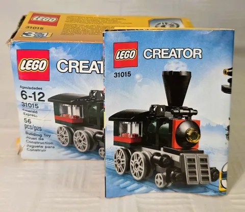LEGO Creator 31015 Emerald Express 3-in-1 Train Complete w Manual Retired