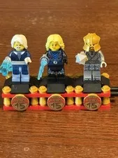 LEGO NINJAGO Master 15th Anniversary Minifigures Lot of 3 w/ Stands