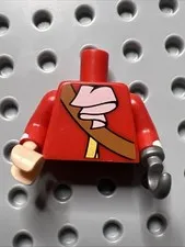 LEGO 973pb2317c01 Disney Captain Hook Replacement Torso dis016 Series 1 2016