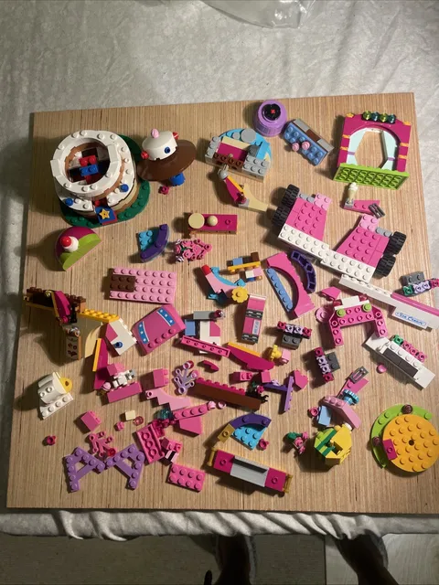 LEGO Friends  Bulk Lot Pink Purple Bricks Plates Specialty Pieces Ice Cream