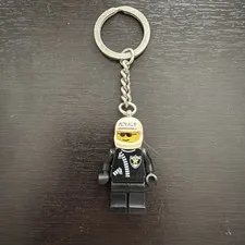 Vintage Lego Keychain Keyring US Police Officer Minifigure Keychain 