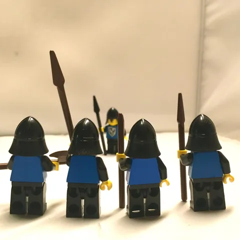 Castle LEGO Black Falcon Knight 5x Minifigures Pieces Accessories Vintage