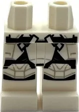 Lego New Minifig White Pants Legs w/ SW Scout Trooper Straps Boxes Part
