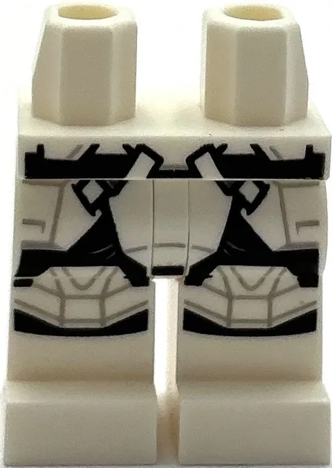 Lego New Minifig White Pants Legs w/ SW Scout Trooper Straps Boxes Part