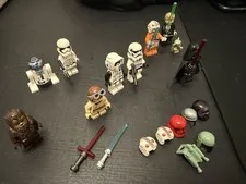 Star Wars Lego Minifigure lot 10 Characters With Accessories