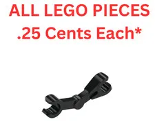 LEGO Mechanical Arm Bent 30377 Black - Genuine LEGO Parts Pieces