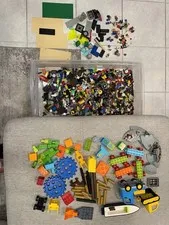 Huge LEGO Bulk Lot Bricks Minifigures Baseplates Wheels Specialty Parts Mixed
