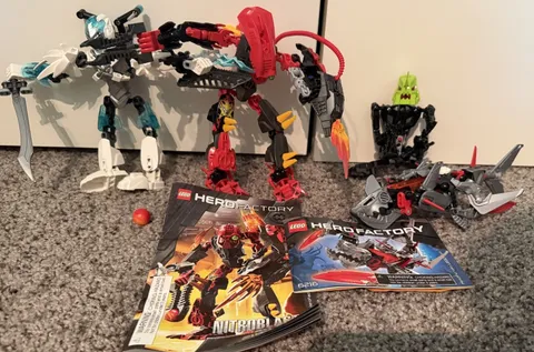 Lego Hero Factory Lot of 4  2194 44010 6216 7156 Incomplete/Complete RETIRED!