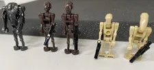 LEGO Commando, Battle, and Super Droids Minifigure Lot (5) w Guns