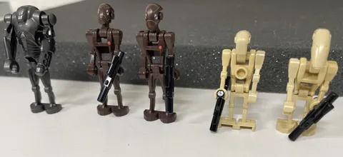 LEGO Commando, Battle, and Super Droids Minifigure Lot (5) w Guns