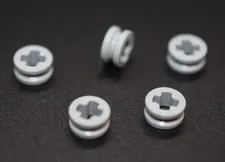 5 LEGO Light Bluish Gray Technic Bushing 1/2 Smooth spacer stop 32123 6271165