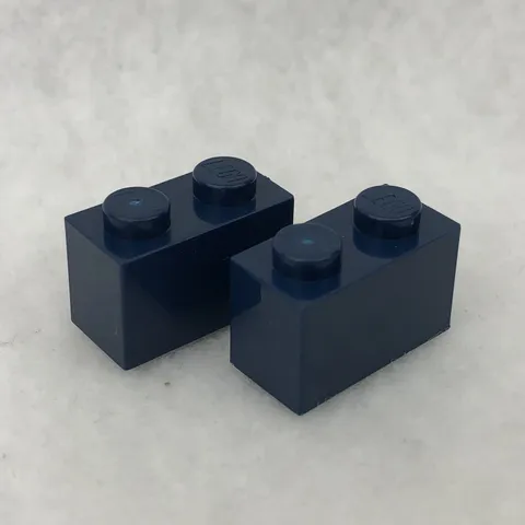 LEGO 3004 Dark Blue Brick 1 x 2 (x2)