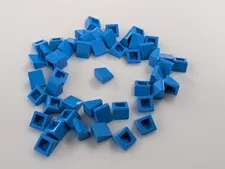 Lego x50 New Dark Azure Slope 30 1 x 1 x 2/3 # 54200 Parts Bulk MOC Lot