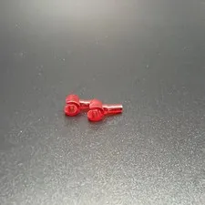 LEGO Part 983 (2pcs) Minifigure Hand Trans-Red Unreleased Prototype