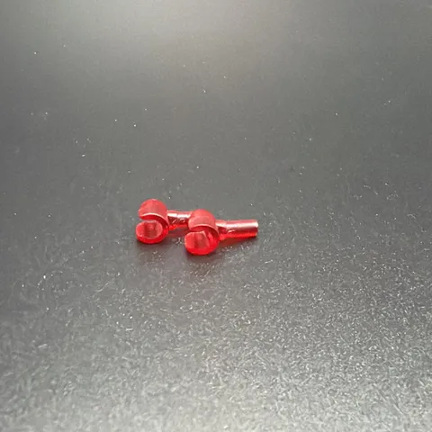 LEGO Part 983 (2pcs) Minifigure Hand Trans-Red Unreleased Prototype