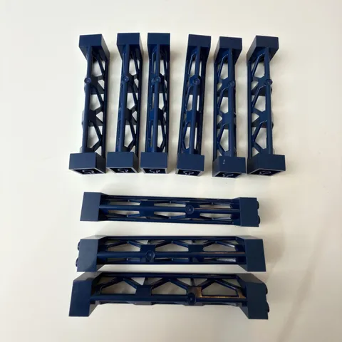 LEGO Girder Lot Vertical 2 x 2 x 10 - Dark Blue Support Beam CITY Parts 95347
