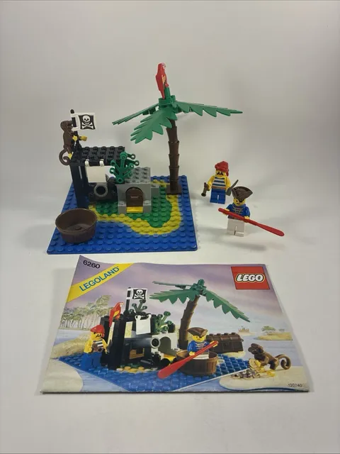 Lego Vintage Pirates 6260-Shipwreck Shipwreck Island (1989) -100% complete 