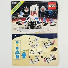 Lego Legoland 6972 Polaris I Space Lab Instruction Manual Only 1987 Vtg
