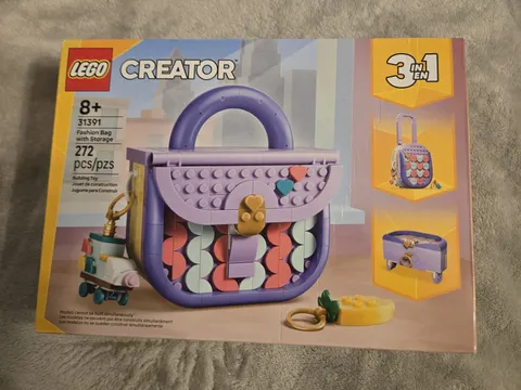 LEGO Creator 3in1 Fashion Bag with Storage 31391 Building Set New Sealed 272 Pcs
