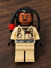 Lego Ghostbusters Dr. Winston Zeddemore Minifigure W.Z. 75827 With Proton Pack