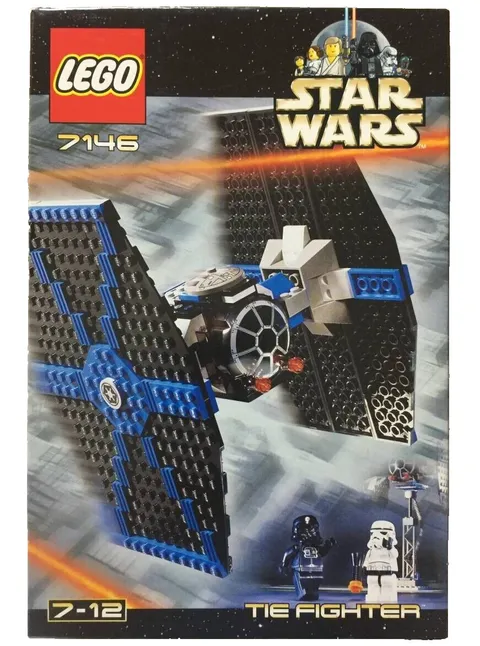 LEGO Star Wars TIE Fighter 7146 w/ Vader & Stormtrooper Sealed Complete Box