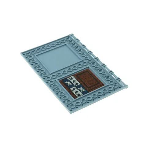 1x LEGO Wall Panels 10x16 Sand Blue Sticker Inside Ravenclaw Flag 69934pb006