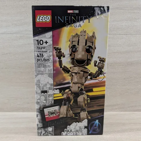 LEGO Marvel I Am Groot 76217 Infinity Saga Building Set 476 Pcs New Sealed Box