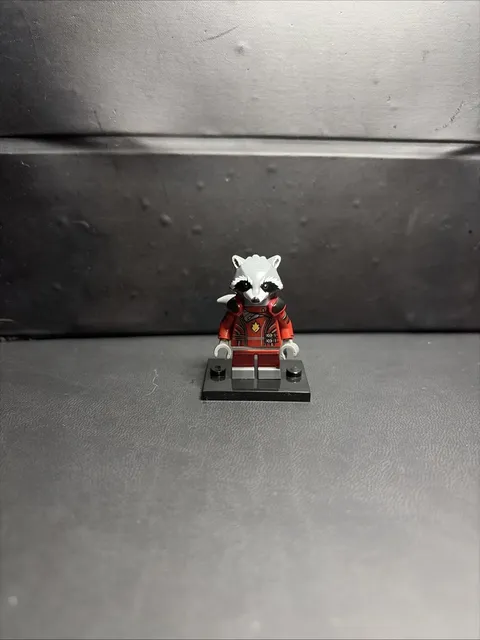 Lego Marvel Rocket Minifigure Sh0090 Mint Condition
