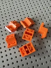 LEGO 18671 Orange Bracket 3 x 2 x 1 1/3 with Bottom Tube 6 Pieces