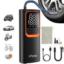 Ofyoo Tire Inflator Portable Air Compressorair Pump 170Psi High Pressuredigital