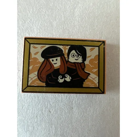 LEGO Harry Potter Lily and James Potter Portrait 2x3 Printed Tile 3069bpb0487