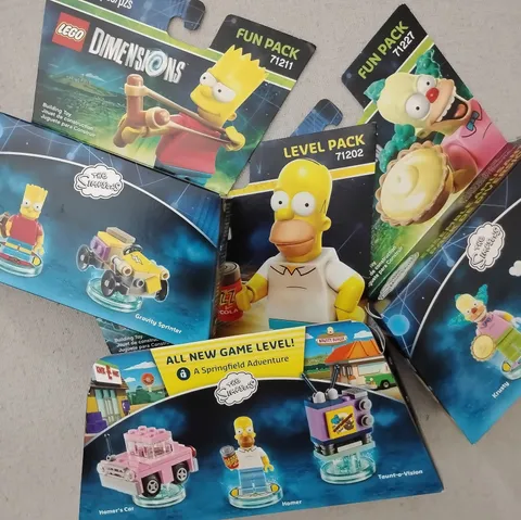 LEGO Dimensions Simpsons LOT Bart 71211 Homer 71202 Krusty 71227 FUN LEVEL PACK