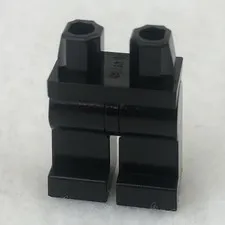 LEGO 970c00 Black Hips and Legs Plain