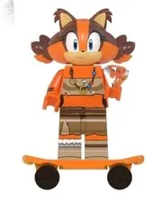 Sonic The Hedgehog  Game Sticks  with skateboard  Genuine Custom Lego M33