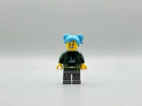 LEGO® Minifig twn475 - Poppy Starr - Dark Green Hoodie