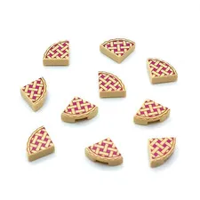 NEW LEGO Parts 10x Lattice Fruit Pie Slice 1x1 Minifigure Food Tiles 25269pb001