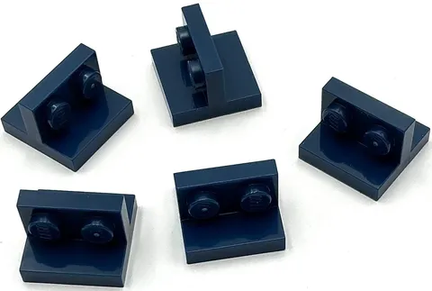 Lego 5 New Dark Blue Brackets 2 x 2 - 1 x 2 Centered Parts