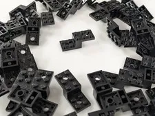 Lego x50 New Black Bracket 5 x 2 x 1 1/3 with 2 Holes # 11215 MOC Parts