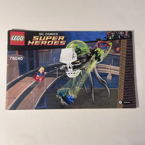 LEGO DC COMICS 76040  Super Heroes: Brainiac Attack INSTRUCTIONS ONLY