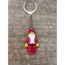 Lego City Santa Claus Mini Figure Keychain Keyring Bag Charm Loose Christmas