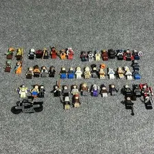 LEGO Minifigure Lot ~50 Marvel Star Wars Ninjago Harry Potter Minecraft Batman