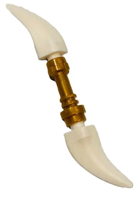 Lego Ninjago Minifig Weapon White Bone Dagger Blade Skeleton New Parts D802