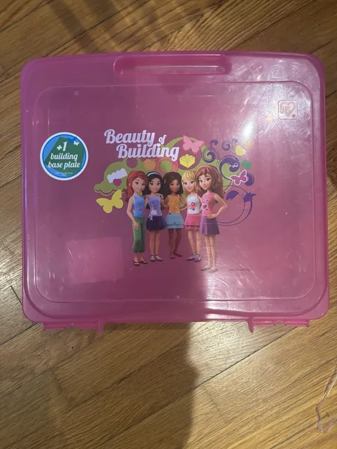 LEGO Storage Case LEGO FRIENDS Beauty of Building Large Pink Clean Lightly Used