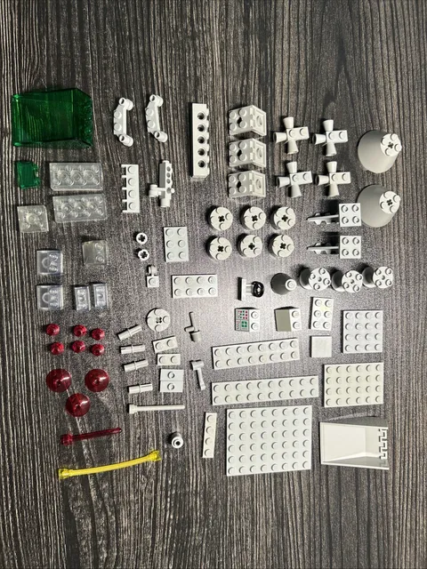 Lego vintage Space Parts and Pieces Gray And Trans