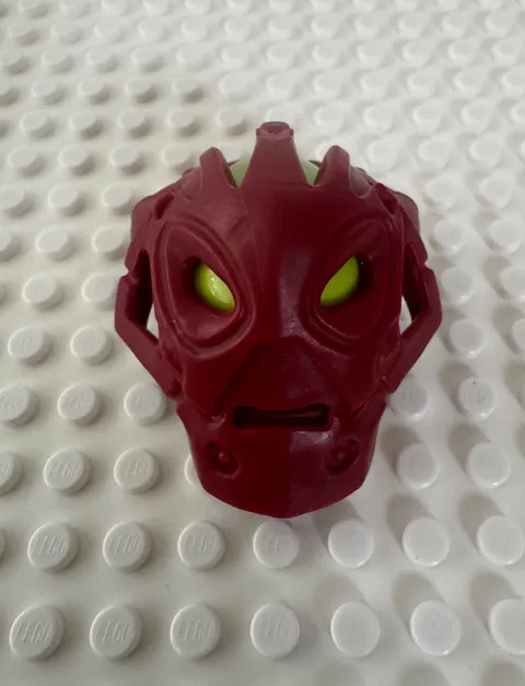 LEGO Bionicle Mask Calix - Flexible Rubber 53560 w Head Connector 53558pb01