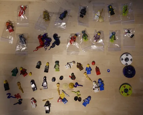 LEGO Ninjago Minifigures And Parts Used Incomplete - PLEASE READ DESCRIPTION