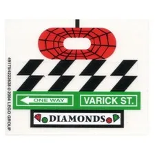 new LEGO Sticker Sheet from Spider-Man's Street Chase set 4853