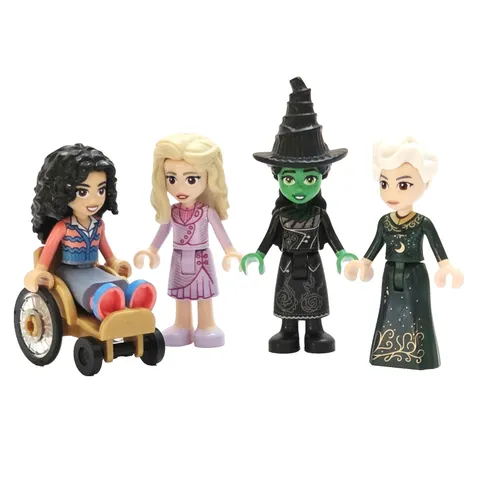 Lego Wicked Minifigures Glinda Elphaba Nessarose Madame Morrible 4 Oz Dolls